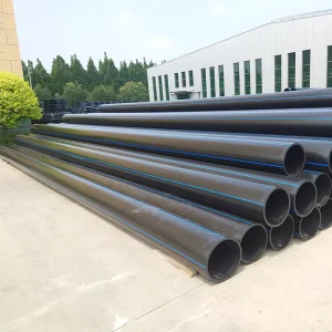 Black HDPE Plastic Pipe and Tubes for Sewage Drainage Systems and Industrial Fluid Handling