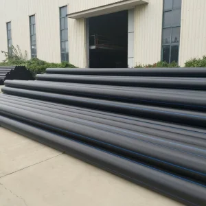 Black High Density PE Pipe Non toxic 160mm HDPE Pipes for Water Supply and Sewage