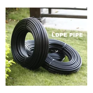 Black LDPE Pipe 16mm 20mm 25mm Flexible Plastic Tubing for Drip Irrigation System Farm Garden