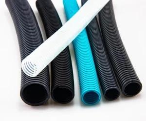 Black PP Flexible Corrugated Conduit Plastic Tubing Cable Sleeves for Electrical Installation Wire Protection