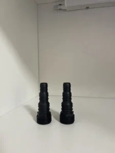 Black PP Male Thread Barbed Hose Connector Straight Plastic Irrigation Pipe Fitting for Garden Agricultural Water Tube Joint