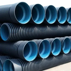 Black Plastic Tube Hdpe Pipe Corrugated Pipes for Industrial Fluid Transport and Wastewater Discharge