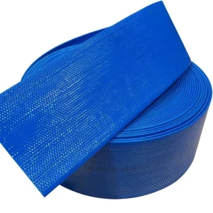 Blue PVC Layflat Hose Sizes 2″ 3″ 4″ 30″ Inch for Agriculture Irrigation Water Soft PVC Layflat Pipe Agricultural Plastic