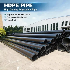 Brand New Black HDPE Hot Melt PE Water Supply Pipe Durable Polyethylene Plastic Tube for Municipal Pipeline Network Renovation