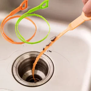 C208 1PC Kitchen Sink Cleaning Hook Sewer Dredging Spring Pipe Hair Dredging Tool 51cm Sink Cleaning Tool Anti Clogging Removal