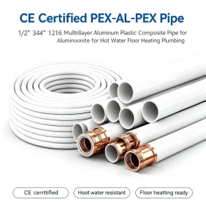 CE Certified PEX AL PEX Pipe 1/2″ 3/4″ 1216 Multilayer Aluminum Plastic Composite Pipe for Hot Water Floor Heating Plumbing