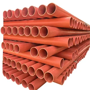CPVC High Pressure Round Power Pipe for Cable Protection with Threading Pre Embedded Sleeve