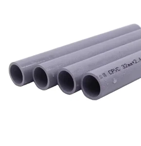 CPVC PN16 Industrial Pipe Chlorinated Polyvinyl Chloride Smooth Surface PVC C Chemical Pipe PN10 for Hot Water Pipe Fittings