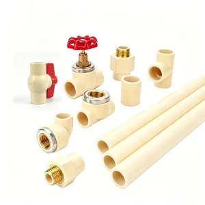 CPVC PVC Ball Valve CPVC Pipe Fittings Plastic 1/2 Inch to 2 Inch Plumbing Fittings for Cold Hot Water Supply