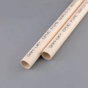 CPVC Pipe Plumbing System Hot and Cold Water Supply Drainage Plastic Tubes Various Sizes Industrial Construction