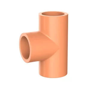 CPVC Three Way Pipe Fittings for Fire Protection Electrical Cable Trench Systems Light Weight Anti Corrosion 50 Years Lifespan