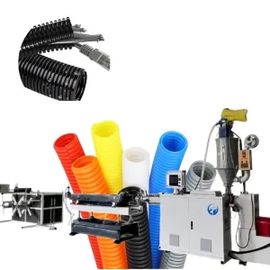 Cable Protective Corrugated Pipe PP PE PVC Electrical Conduit Extrusion Production Wall PE PP Cable Protective