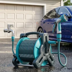 Car Wash Manual High pressure Rubber Water Gun Garden Spray Nozzle Hose Reel Powerful Household Floor Washer Cleaning Yard