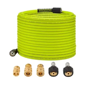 Car Washer Hose 50 Ft High Pressure Power Washer Hose 50 Ft With M22 14mm Quick Connect Kits