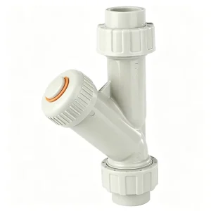 Chemical Grade High strength Acid and Alkali Corrosion Resistance PPH Water Pipe Y Shaped Filter Hot Melt Plastic Filter Mesh