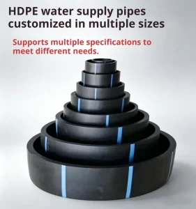 Chemical Resistance High Pressure High-Density Polyethylene Pipe Irrigation DN355 HDPE Pipe Plastic Tubes Water Supply Drainage