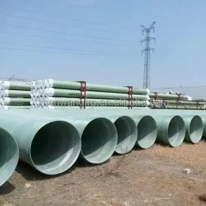Chemical Resistant FRP Pipe Fiberglass Reinforced Plastic GRP Pipe for Petrochemical Plant Acid Alkali Solvent Transfer