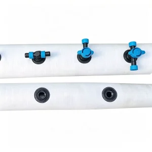Chemical Resistant PE Pre Punched Hose White Flat Water Irrigation Pipe 2.5-4.5” Model 420g For Fertilizer Pesticide Mixing
