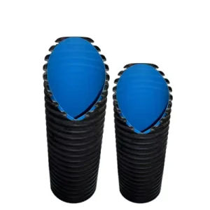 China Black HDPE Double Wall Corrugated Pipe 200mm 400mm Flexible and Durable for Sewage
