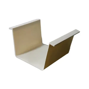 China Factory Modern Design PVC Rainwater Gutter 120x160mm U Channel Profile Roof Gutter for Villa Use