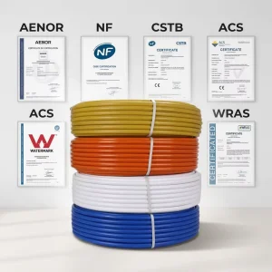 China Factory OEM WRAS 16 63mm Plastic Composite PEX AL PEX Pipe For Hot Water Thermal Insulation