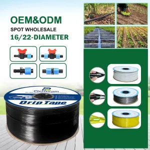 China Manufacture Drip Tape 2000m PE Flat Tubing 0.4mm 1 Hectare Drip Tape Irrigation System For Berry Farm Irrigation Peru