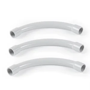 China Plastic Electrical PVC Pipe Fittings Rigid Conduit T Bend Elbow