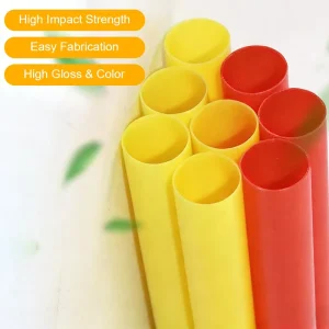 China Supplier Colorful ABS Round Tube Hard Plastic Pipe With Custom Packaging For Retail Shop Lot