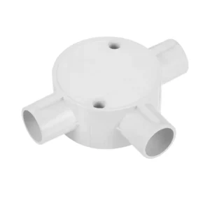 China Supplier Electrical 20mm 25mm PVC Conduit Electrical PVC Plastic Pipe Fittings Conduit T Way Junction Box