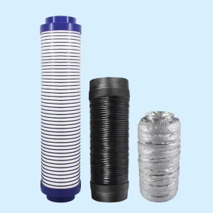 China Supplier’s Acoustic Insulated HVAC Ventilation Systems Flexible PVC and Aluminum Foil Ducting Ventilation Ducts