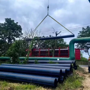 China Yunzhou PE100 HDPE High Pressure Durable Water Supply Pipes Manufacturer with Cutting Service