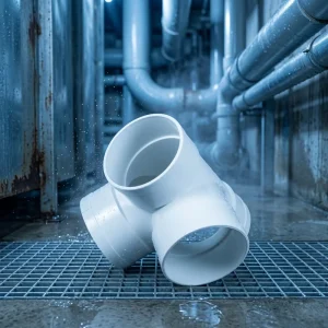Chinese Durable Lightweight PVC Water Pipe Drainage Custom made Right angle Four way 6mm Smooth Surface High Pressure