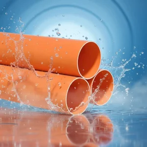 Chinese PVC Orange Power Conduits Pre-buried Cables High Pressure Durable ISO Standard Customized 50-200mm 6M China