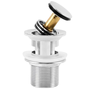 Chrome Plated Bathroom Water Bounce Basket Small Cover Face Basin Deodorant Drain With Easy Installation And Modern Design