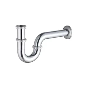Chrome Plated SUS304 P Trap Siphon for Wash Basin Anti Backflow Waste Drainage Pipe