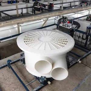 Circular HDPE PVC Fish Pond Drainage Outlet Aquaculture Equipment for Indoor Use 110-200mm Specification Bottom Filtration
