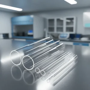 Clear Corrosion Proof Fused Silica Quartz Glass Tube Bending Customizable Laboratory Chemical Glassware Acid Resistant