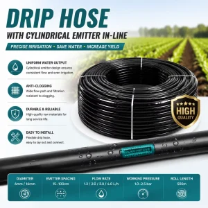 Cold resistant Black Plastic Drip Pipe Irrigation Turkey for Agricultural Farmland Drip Irrigation System