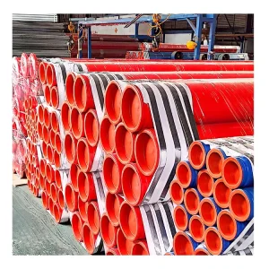 Color Plastic Coated Steel Pipe Customizable Inner and Outer Plastic Coated Composite Steel Pipe