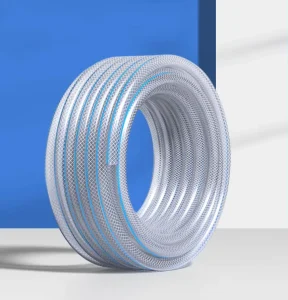 Colorful Bendable Reinforced PVC 3 Layer Heavy Duty Fiber Garden Hose Reel UV Resistant High Pressure 150 PSI ISO Certified