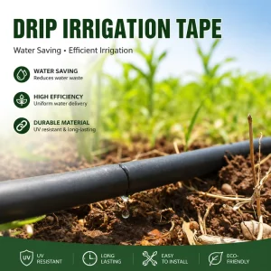 Commercial Grade 16mm Flat Drip Tape Custom Durable PE Agricultural Drip Irrigation System for Farm Garden Use