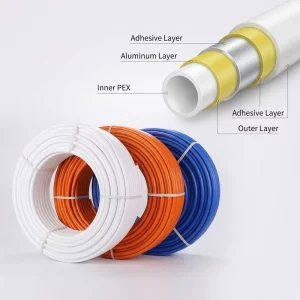 Composite Plumbing Pipe Overlapped Buttwelded Aluminum Plastic Pert Pipe Multilayer Tube