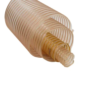 Compressible PU Air Duct Hose Heavy Duty Flexible and Wear Resistant for Powder Transfer Woodworking Dust System