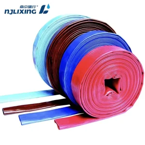 Construction Drainage Heavy Duty Plat PVC Layflat Hose Abrasion Resistant Discharge Pipe