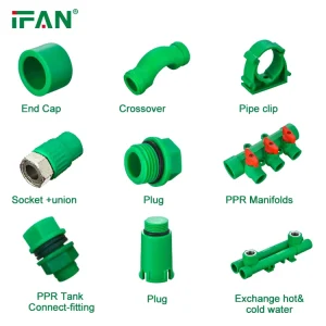 Construction Plastic Pipe Fittings Factory Water Supply Green PN25 All Types PPR Clip Plug End Cap PPR Fittings