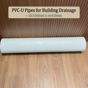 Construction Waste Water Drainage Pipe Factory Supply White PVC-U Drainage Pipe DN160 EN4.0 Plastic PVC-U Tube Support OEM