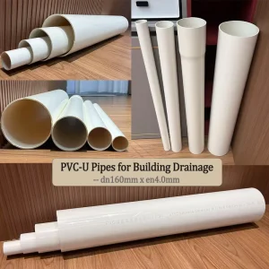 Construction Waste Water Drainage Pipe Factory Supply White PVC-U Drainage Pipe DN50 DN100 Plastic PVC-U Tube Support OEM