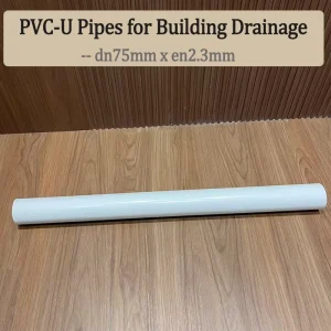 Construction Waste Water Drainage Pipe Factory Supply White PVC-U Drainage Pipe DN75 EN2.3 Plastic PVC-U Tube Support OEM