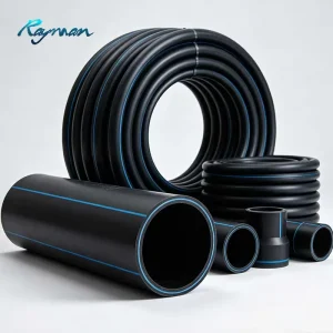 Continuous Length Coiled HDPE Plastic Pipe Flexible PE Tube For Farmland Drip Sprinkler Irrigation