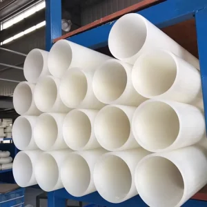 Corrosion Preventive Heat Resistant Plastic White PVDF Plastic Pipe
